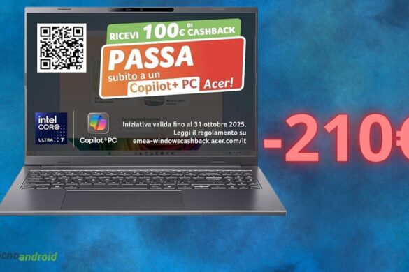 Amazon IMPAZZISCE con lo sconto folle sul notebook Acer Aspire 16