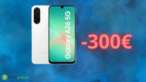 Samsung Galaxy A26 è quasi REGALATO su Amazon: è questo il prezzo più basso
