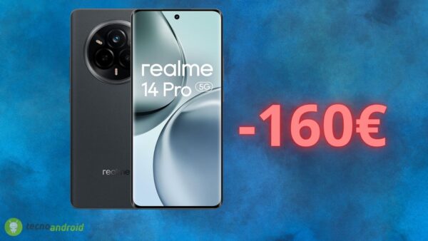 Amazon impazzisce con lo sconto sul Realme 14 Pro di oggi