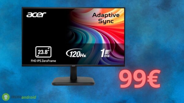 Monitor Acer a meno di 100 euro su Amazon: l'offerta è da PAZZI