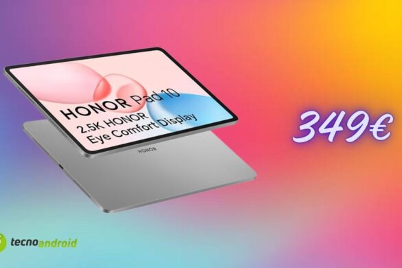 HONOR Pad 10 mai visto a questo prezzo: oggi su Amazon costa 349€