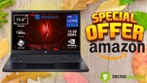 Amazon: Notebook da Gaming acer Nitro V ad un PREZZO SUPER FOLLE