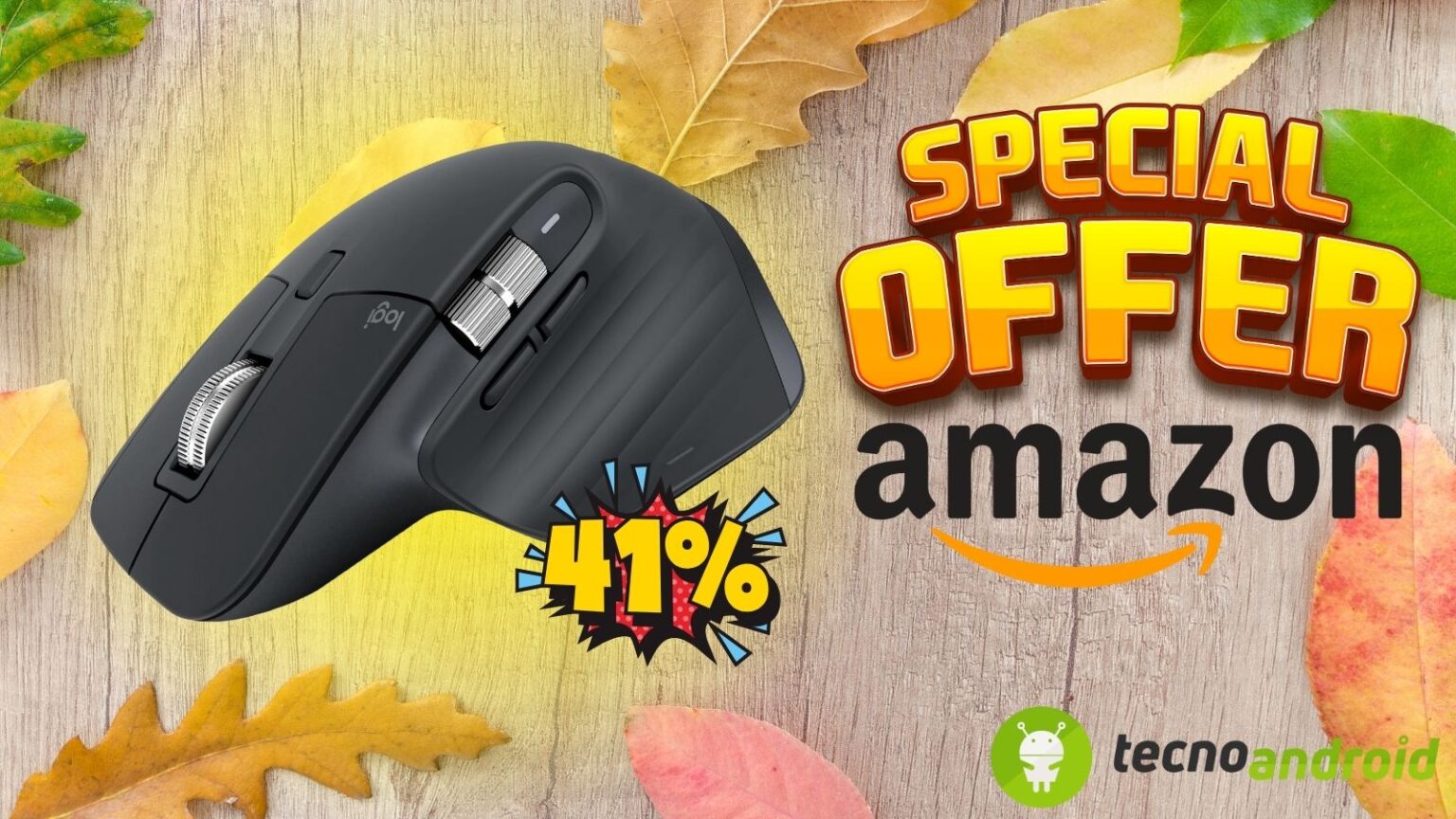 Amazon ti regala il massimo: Logitech MX Master 3S-Mouse al 41% di SCONTO