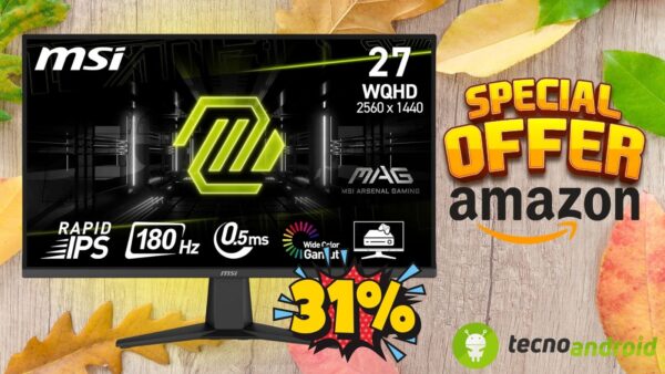 Amazon fa scintille: MSI MAG 275QF Monitor Gaming 27" finalmente al 31% di sconto