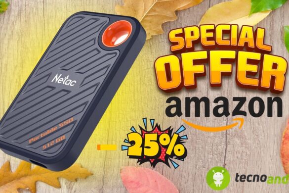 Amazon: SSD Netac da 512GB portatile e velocissimo ora in PROMO SHOCK