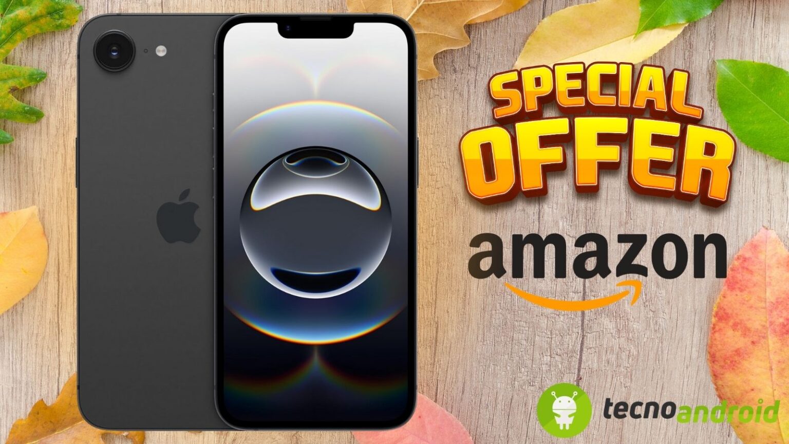Amazon PROMO INFUOCATA: Apple iPhone 16e 128 GB a meno di 600 euro