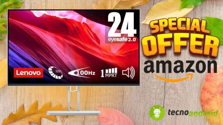 Amazon SPACCA DI BRUTTO: Monitor Lenovo L24i-4A in MEGA offerta