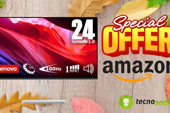 Amazon: Lenovo L24i-4A Monitor 23.8″ ad un prezzo EMOZIONANTE