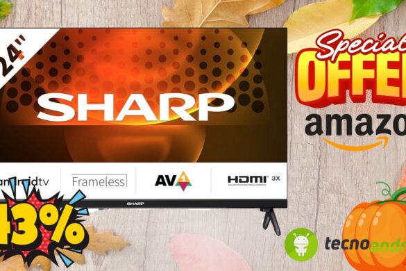 Amazon: SHARP 24FH6EA Smart TV ora scontatissima al -43%