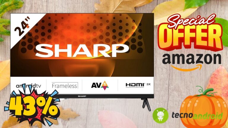 Amazon: SHARP 24FH6EA Smart TV ora scontatissima al -43%