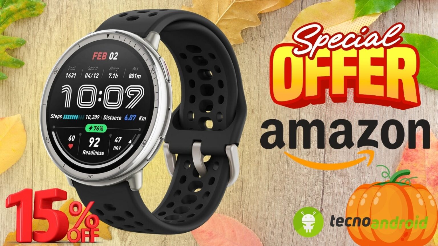 Amazon SUPER PROMOZIONE: Amazfit Active 2 Smartwatch ad un costo top