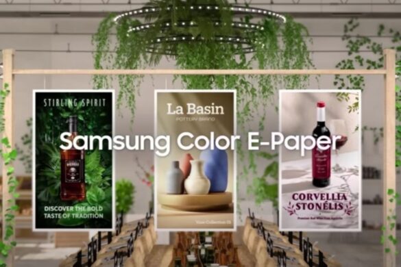 Color E-Paper: dettagli sullo schermo e-ink a colori di Samsung