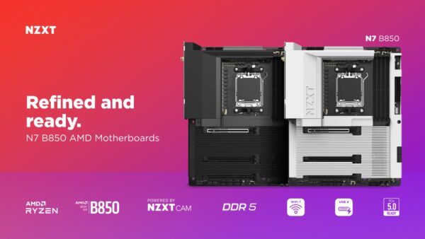 NZXT, N7 B850, scheda video, AMD