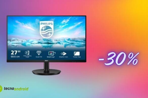 Monitor Philips QHD 27″ a prezzo folle con lo sconto Amazon del 30%