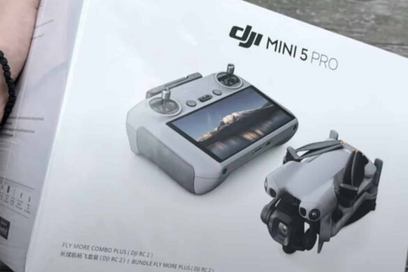 DJI Mini 5 Pro: la scatola svela sensore 1″, LiDAR e durata fino a 52 minuti