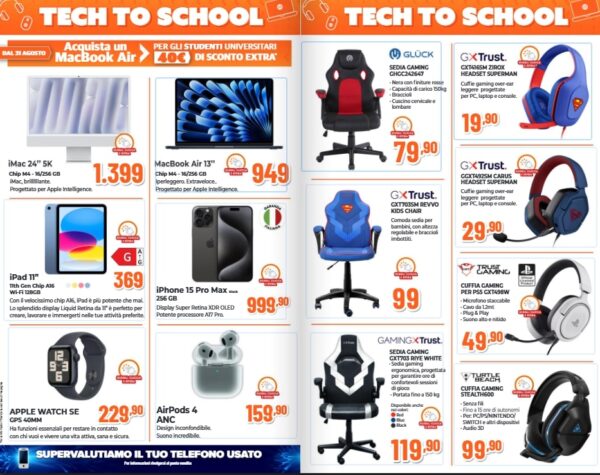 expert - funzionalità volantino tech to school expert