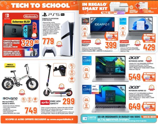expert - specifiche volantino tech to school expert