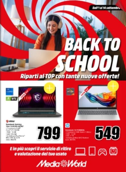mediaworld - dettaglio mediaworld back to school