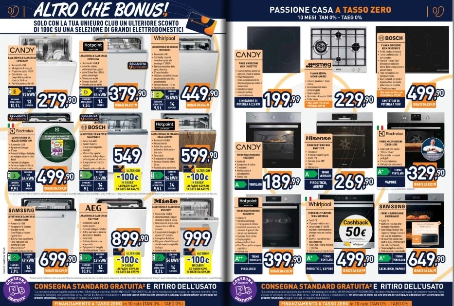 Screenshot volantino speciale casa unieuro