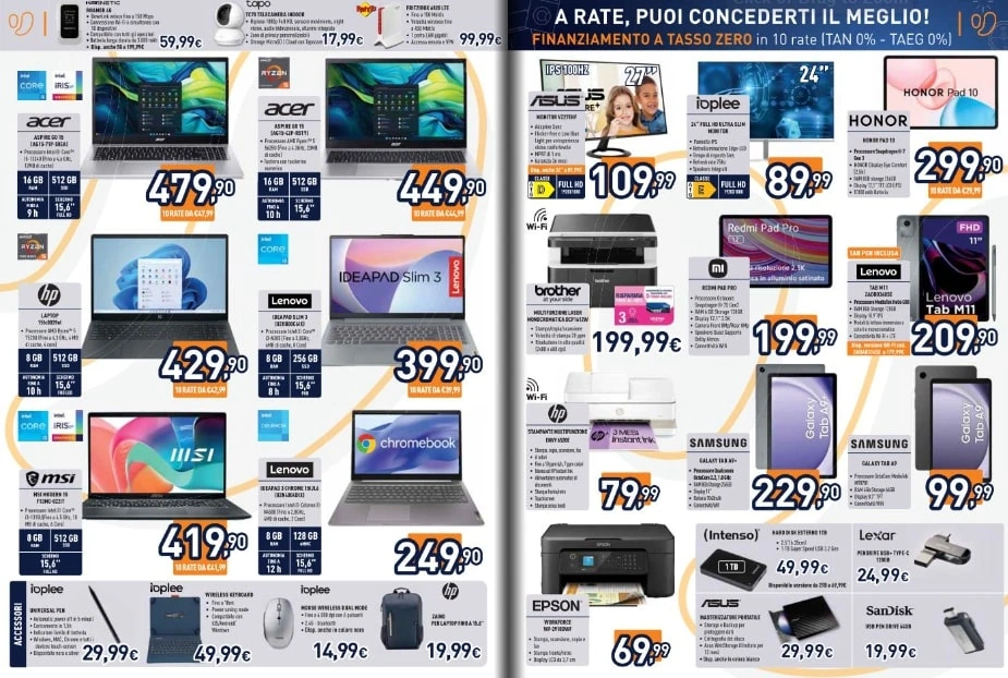 Screenshot volantino speciale casa unieuro