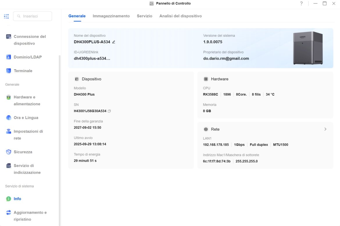 Screenshot UGREEN NASync DH Plus Screenshot UGREEN NASync DH Plus