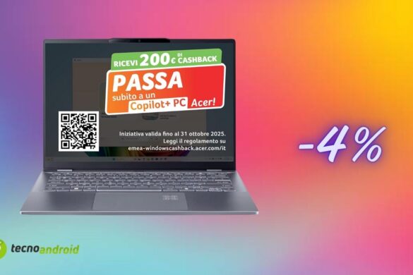 Notebook Acer Swift 14 AI in sconto su Amazon: per voi anche 200 euro di cashback