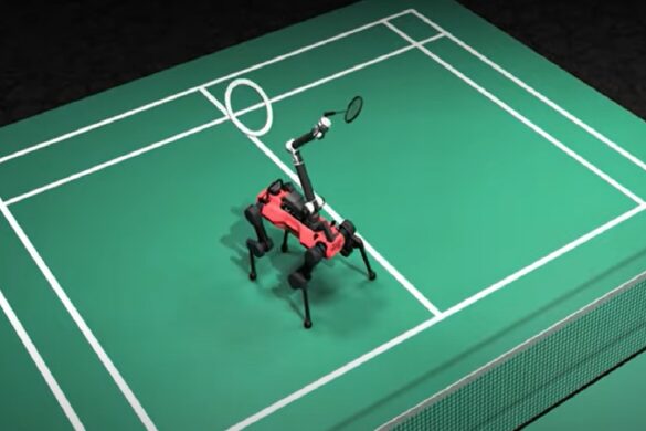 Cane robot che gioca a badminton, video ufficiale