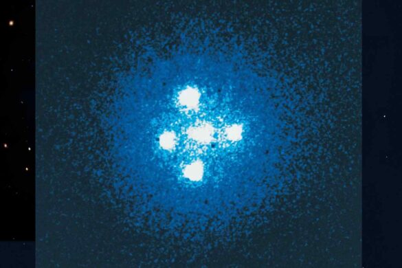 HerS-3 mostra un raro effetto di lente gravitazionale