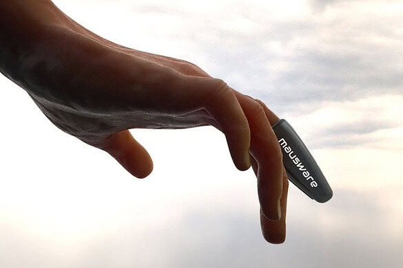 Finger Maus lancia il mouse che si indossa direttamente al dito