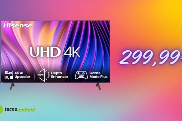 Amazon offre la Smart TV Hisense 50″ 4K Ultra HD con un prezzo bomba