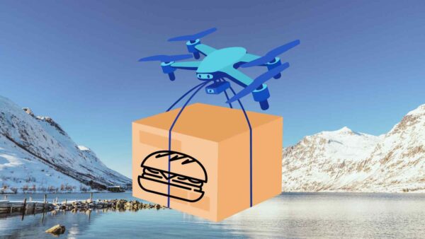 In Scandinavia i droni di Aviant consegnano hamburger caldi in zone remote, rendendo il delivery veloce e accessibile a tutti.