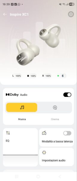 Baseus Inspire XC1 - funzionalità Baseus Inspire XC1 - funzionalità