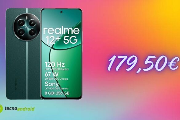 Realme 12+ 5G con un’offerta a tempo shock di Amazon: solo per oggi costa 179,50€