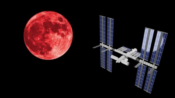 Gli astronauti a bordo della ISS hanno osservato la Blood Moon, catturando l’eclissi lunare con vista sulla Terra.