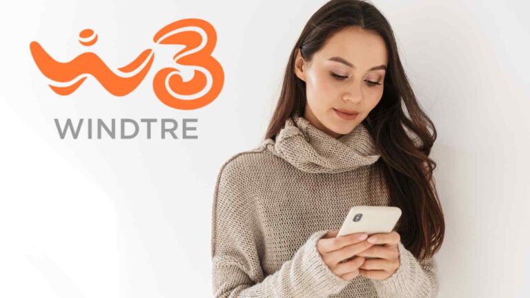 WindTre offre 200 giga, minuti illimitati, SMS e 5G fino a 2 Gbps, con attivazione rapida online e giga extra in UE.