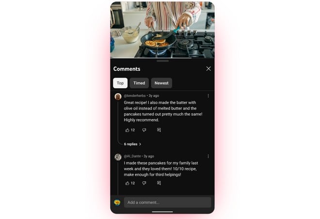 YouTube nuovo player video commenti YouTube nuovo player video commenti