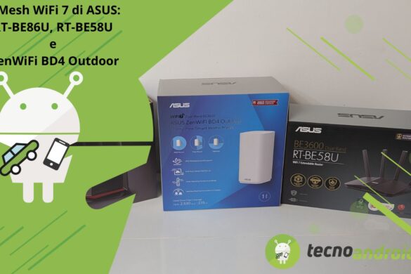 AiMesh WiFi 7 di ASUS: RT-BE86U, RT-BE58U e ZenWiFi BD4 Outdoor alla prova del nove
