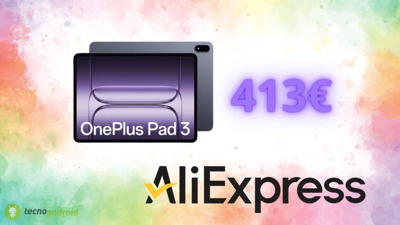 AliExpress, prezzo da sogno sul tablet OnePlus Pad 3