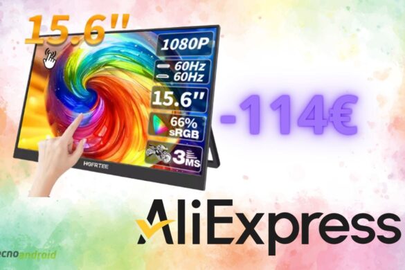 Monitor portatile a prezzo mai visto su AliExpress: offerta da non perdere