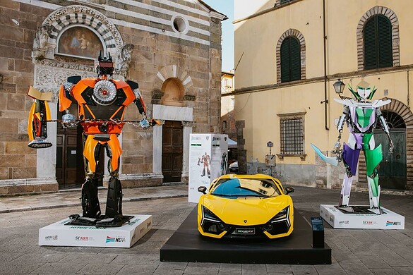 Automobili Lamborghini ha creato sei robot per il Lucca Comics & Games 2025