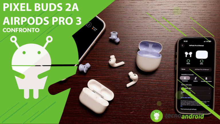 Copertina confronto AirPods Pro 3 vs Google Pixel Buds 2a