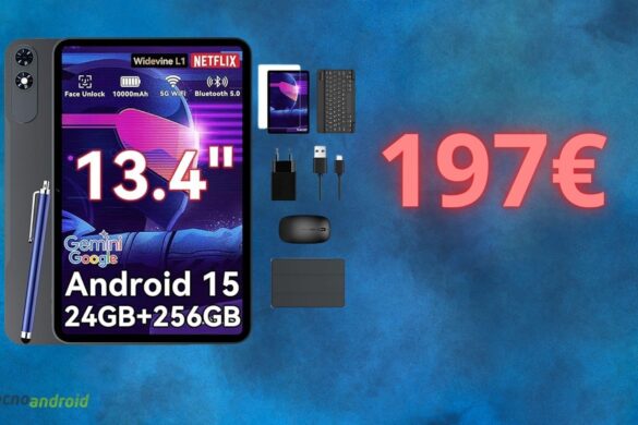 Tabwee T60 Pro: in offerta su Amazon il tablet Android da 13,4 pollici