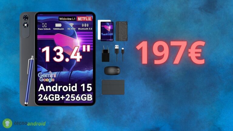Tabwee T60 Pro: in offerta su Amazon il tablet Android da 13,4 pollici