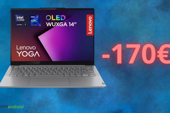 Amazon IMPAZZISCE con lo sconto di 170 euro sul notebook Lenovo Yoga Slim 7