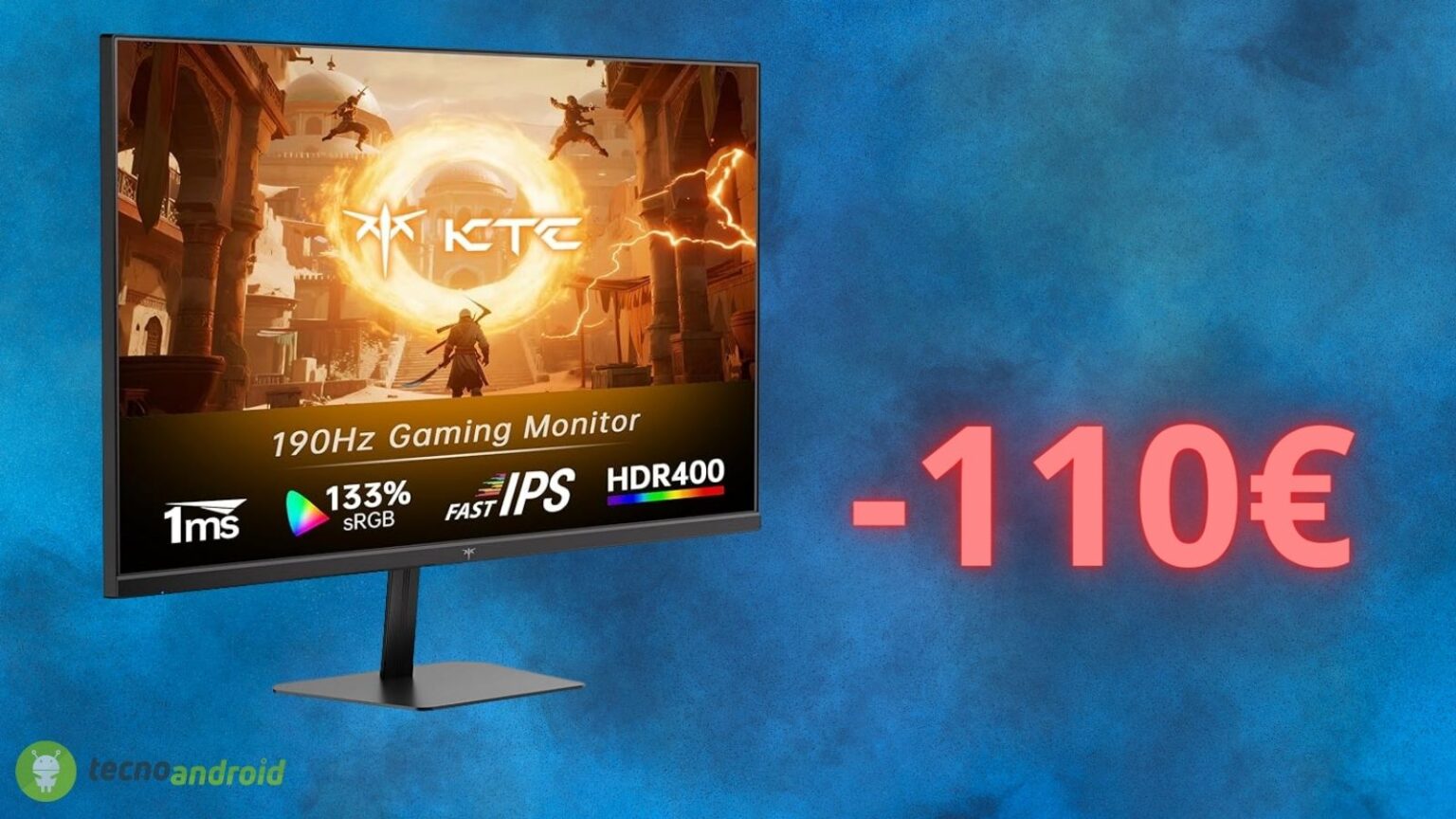 Monitor da gaming a soli 89 euro: l'offerta AMAZON è da non perdere