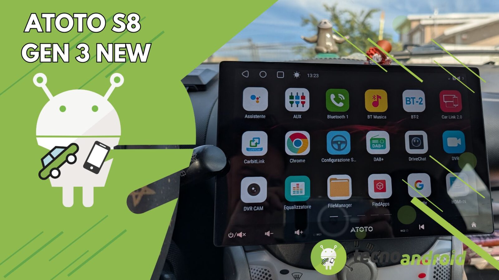 ATOTOZONE S8 Gen 3: l'autoradio con Apple CarPlay e Android Auto | RECENSIONE