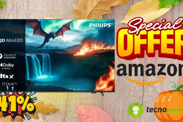 Amazon: Philips Ambilight 65MLED820 Mini LED 4K Smart TV in super offerta