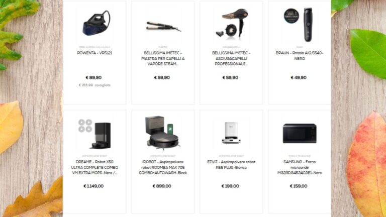 euronics - dettaglio Euronics IMPASSISCE con i PREZZI: sconti irresistibili sui piccoli elettrodomestici