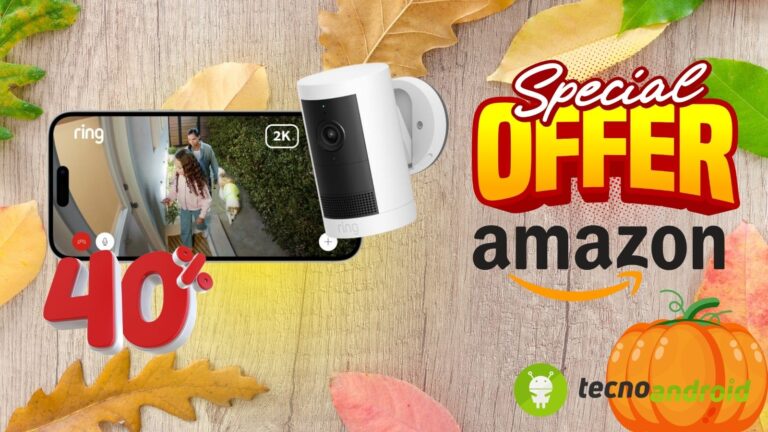 Amazon per il top della sicurezza: Ring Outdoor Camera Plus a 2K in SCONTO