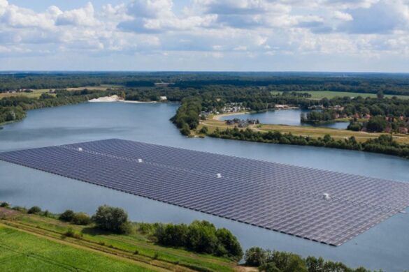 Primo impianto solare galleggiante al mondo: l’energia dal lago bavarese